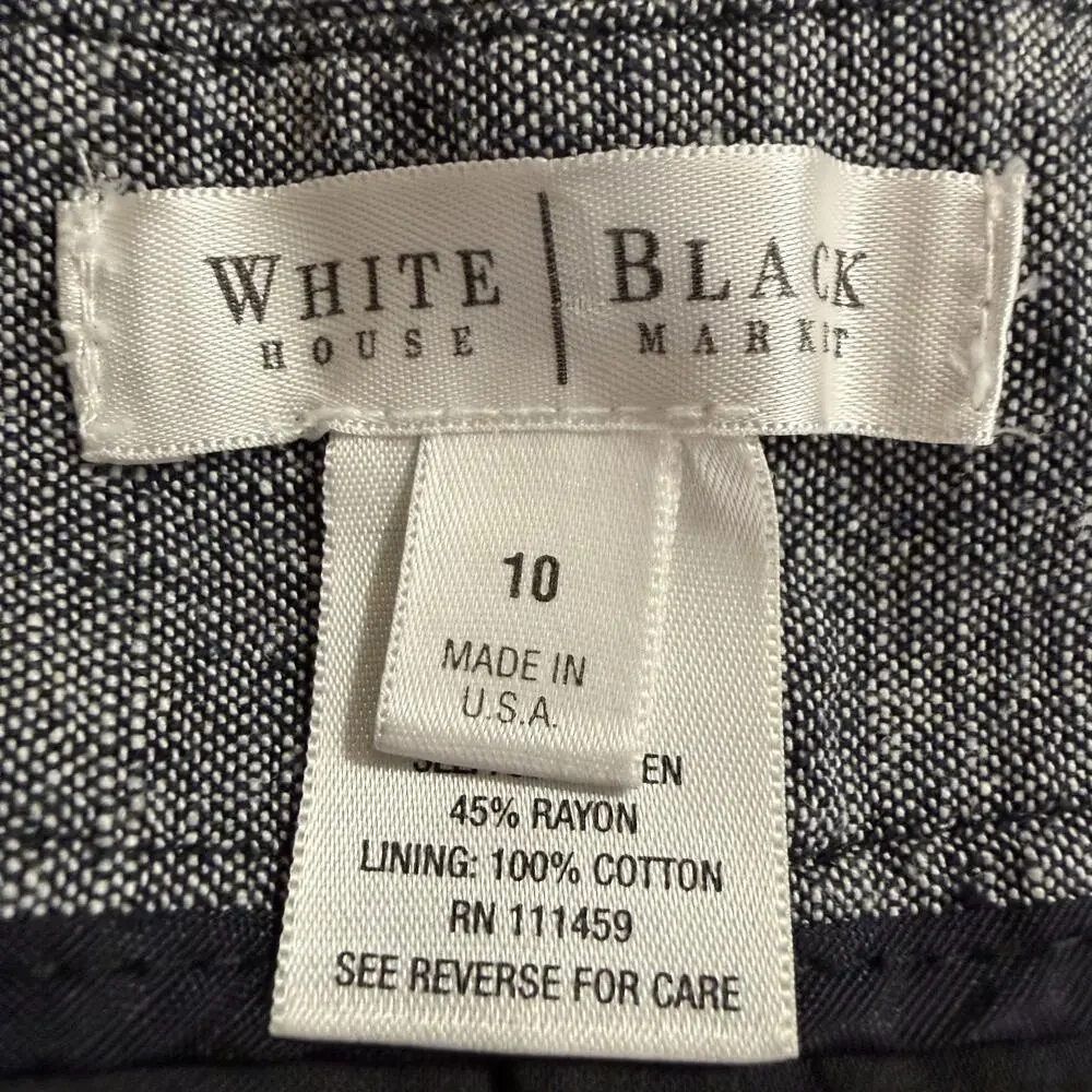 White‎ House Black Market Women's Chino Size 10 Gray Cotton Blend Casual Shorts